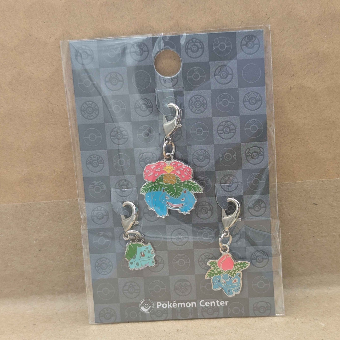 Pokemon Center Japan Bulbasaur Ivysaur Venusaur Mini Charm Set