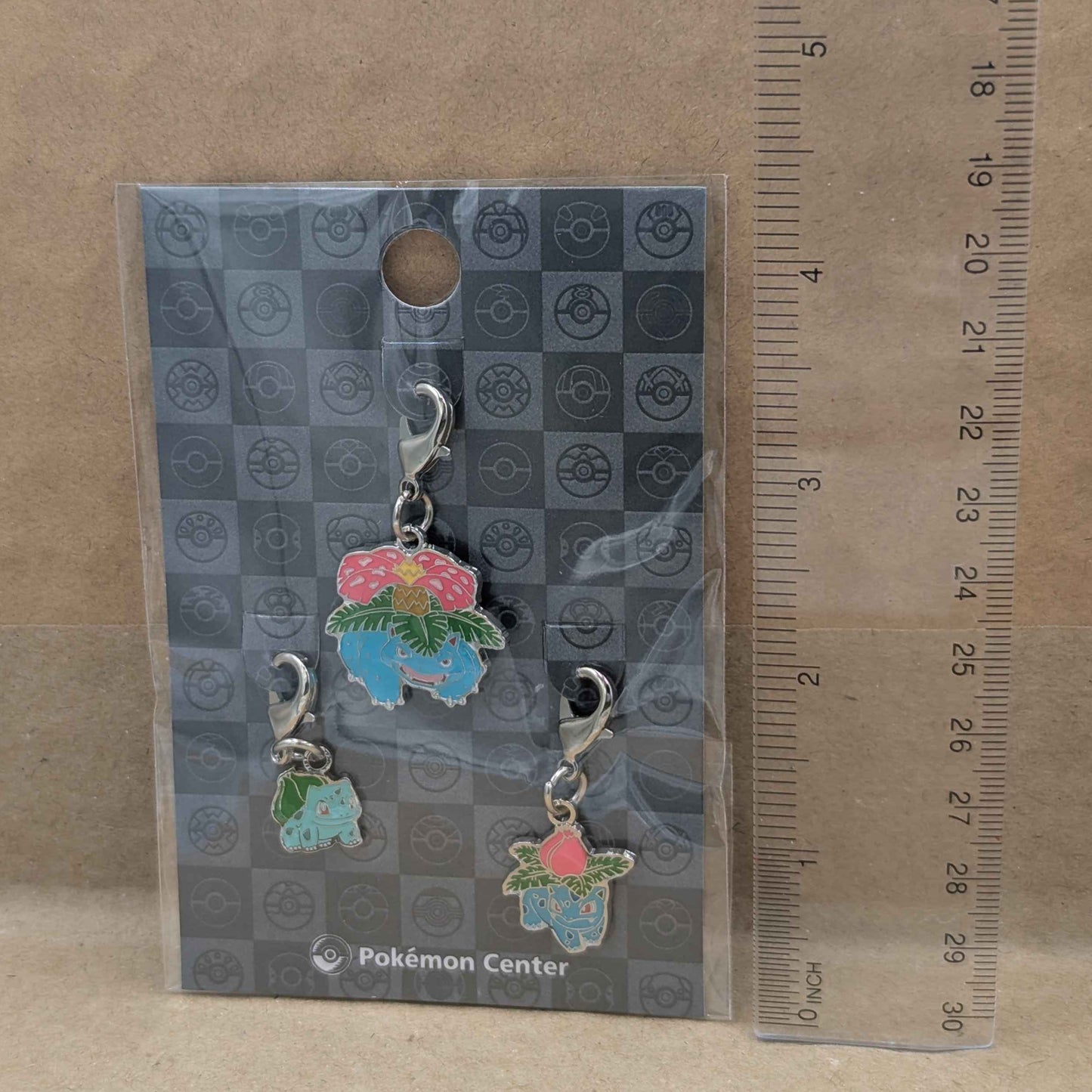 Pokemon Center Japan Bulbasaur Ivysaur Venusaur Mini Charm Set