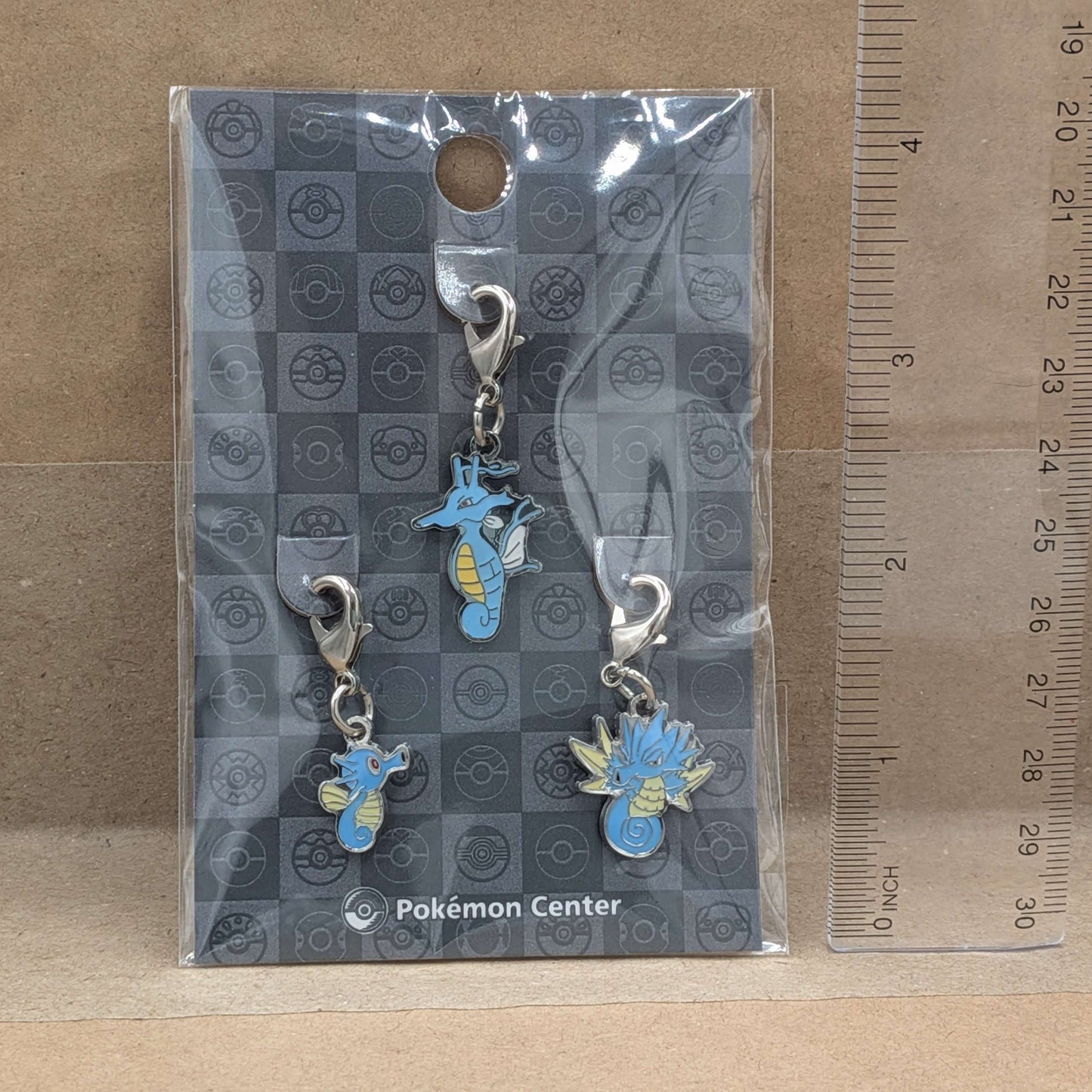 Pokemon Center Japan Horsea Seadra Kingdra Mini Charm Set