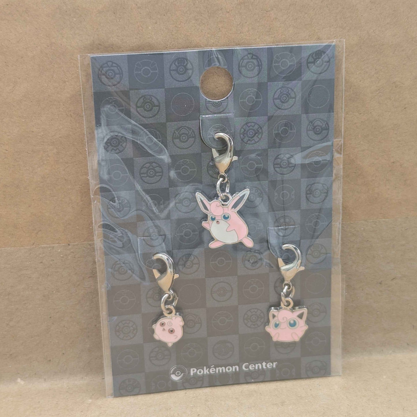 Pokemon Center Japan Igglybuff Jigglypuff Wigglypuff Mini Charm Set