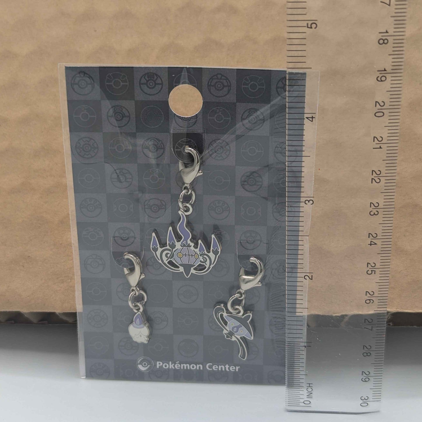 Pokemon Center Japan Litwick Lampent Chandelure Mini Charm Set