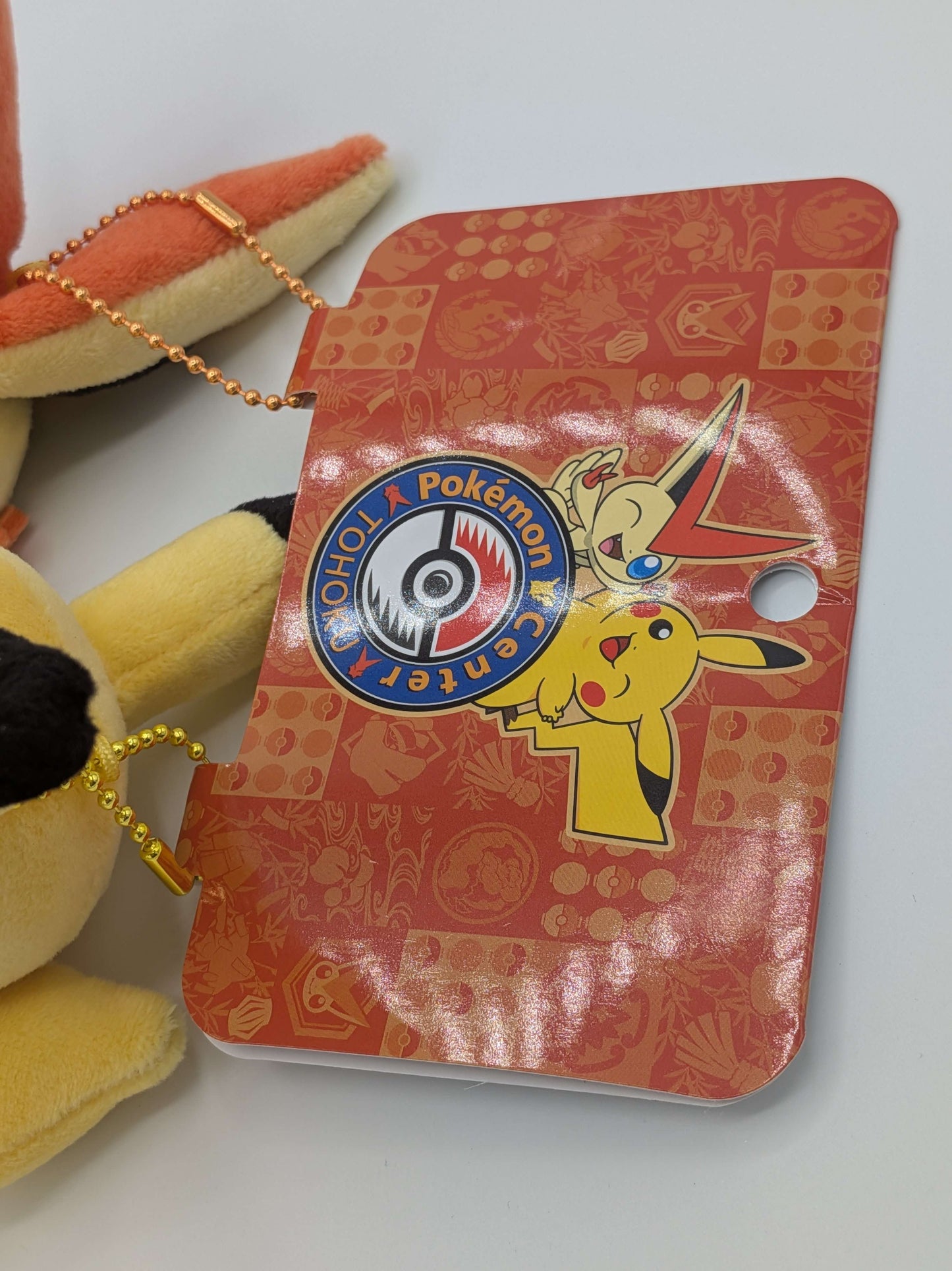 Pokemon Center Japan Pikachu Victini Magnet Pair Mascot Plush