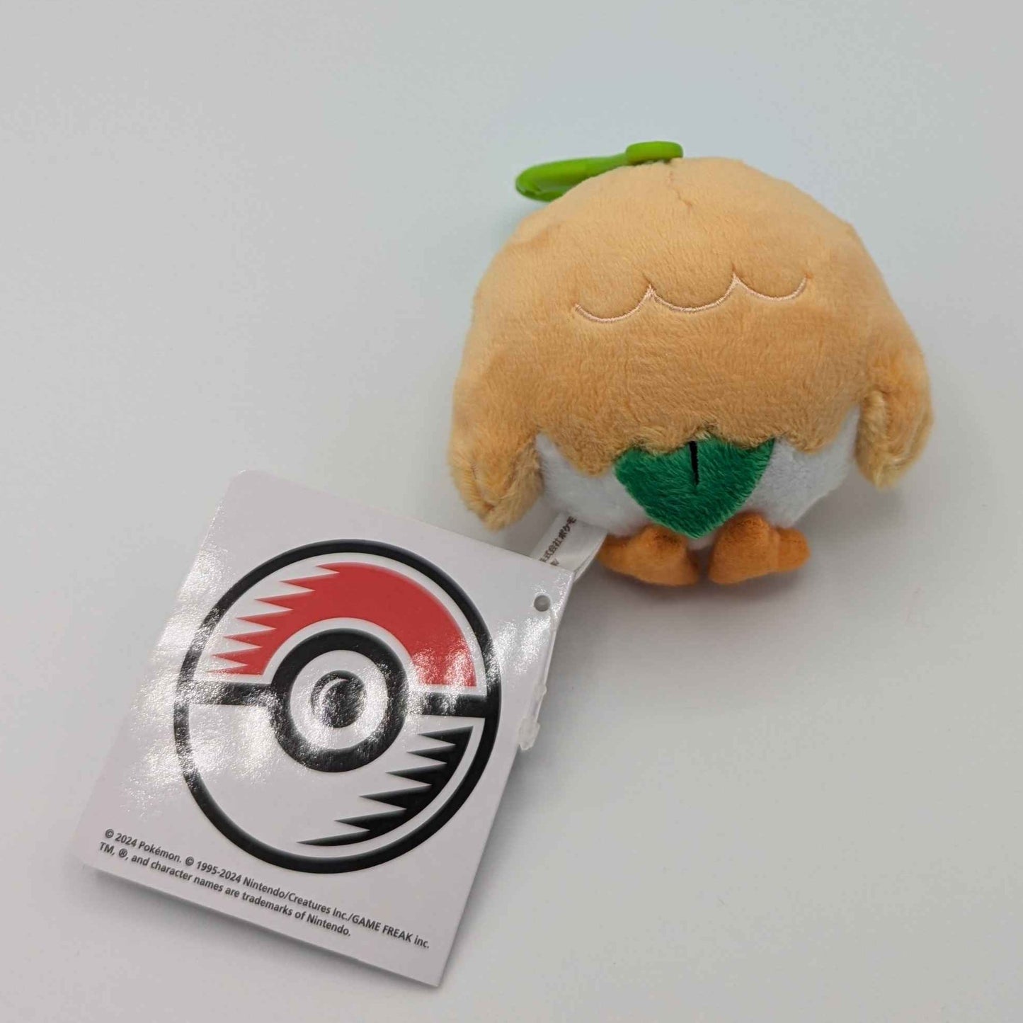 Pokemon Center Japan Rowlet Carabiner Mini Mascot Plush