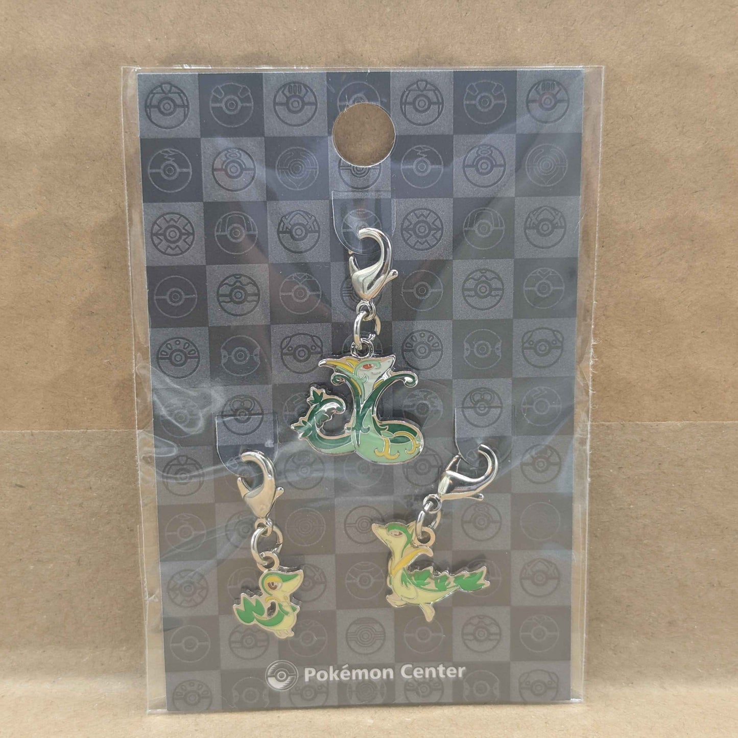 Pokemon Center Japan Snivy Servine Serperior Mini Charm Set