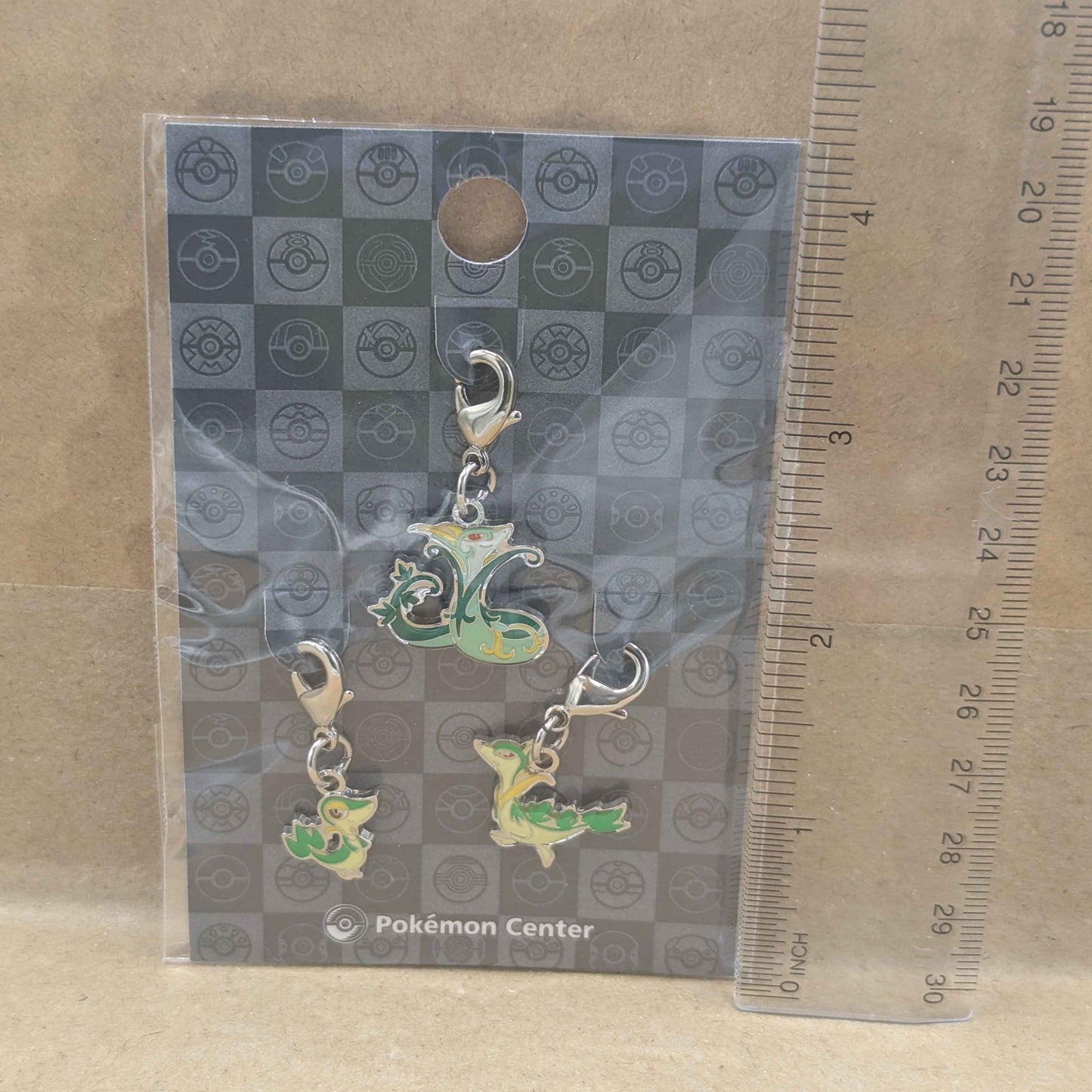 Pokemon Center Japan Snivy Servine Serperior Mini Charm Set