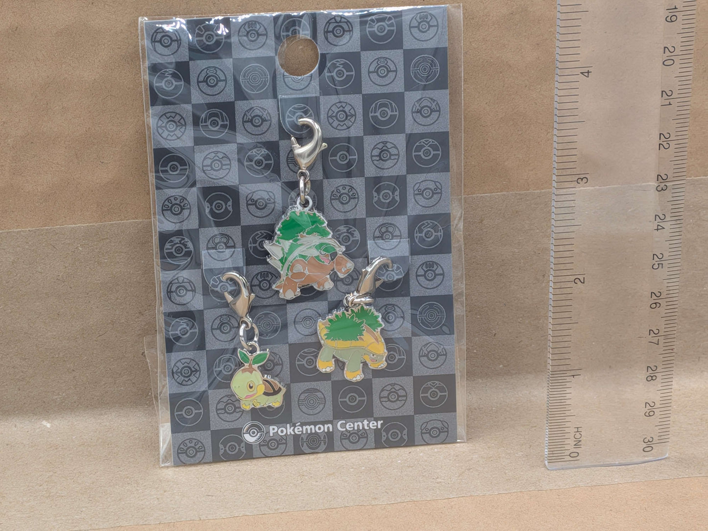 Pokemon Center Japan Turtwig Grotle Torterra Mini Charm Set