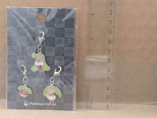Pokemon Center Japan Bounsweet Steenee Tsareena Mini Charm Set