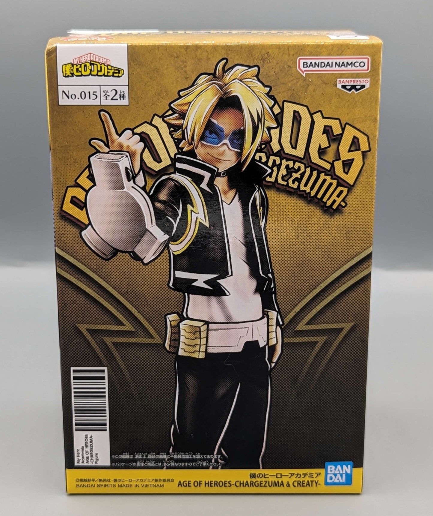 Anime My Hero Academia Banpresto Bandai Denki Kaminari Chargezuma Age of Heroes Figure