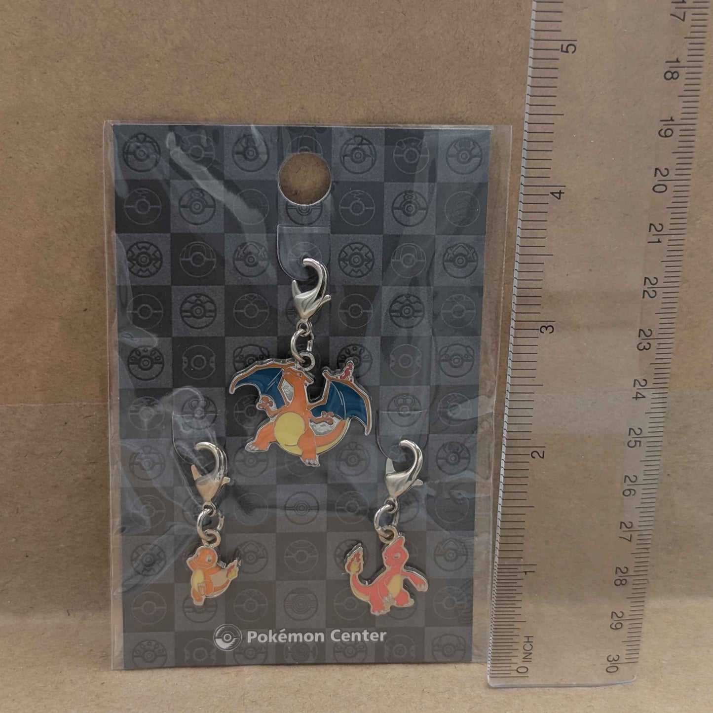 Pokemon Center Japan Charmander Charmeleon Charizard Mini Charm Set