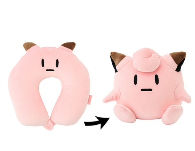 Pokemon Center Japan Clefairy Plush Doll Polyester Neck Pillow