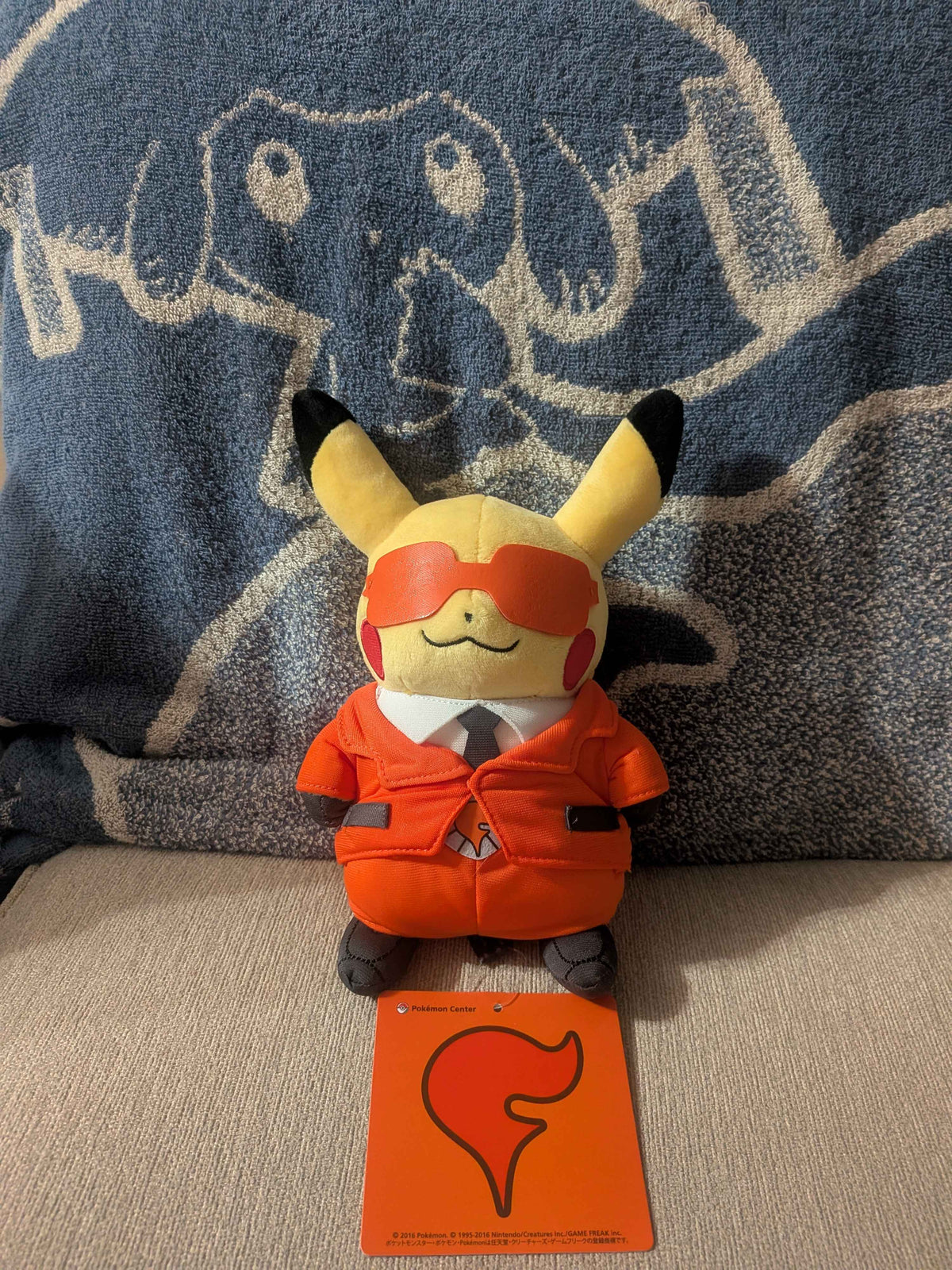 Pokémon Center Japan Team Flare Pikachu Plush