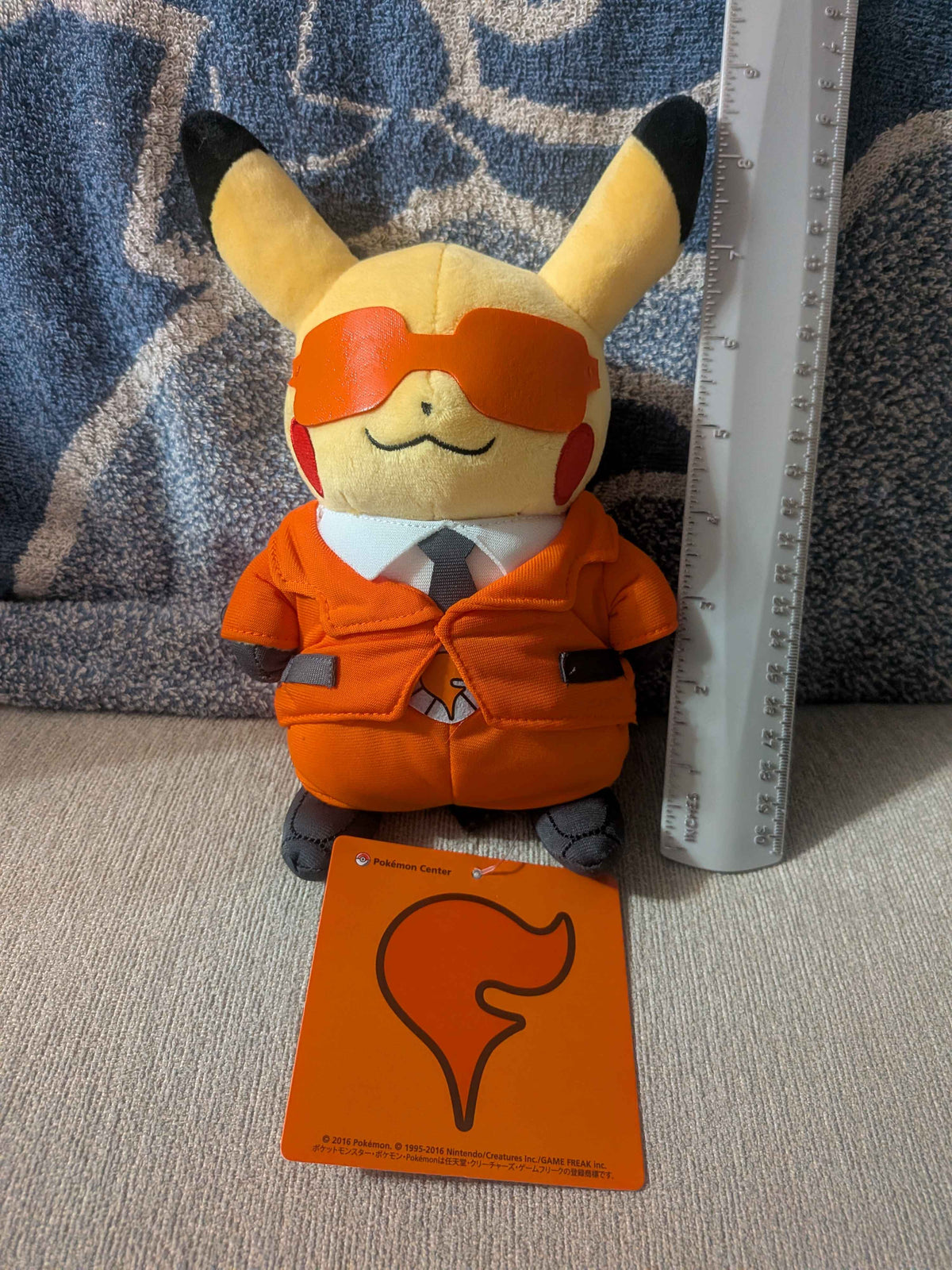 Pokémon Center Japan Team Flare Pikachu Plush