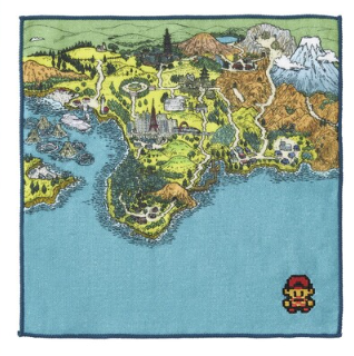 Pokemon Center Gold and Silver Johto Region Hand Towel