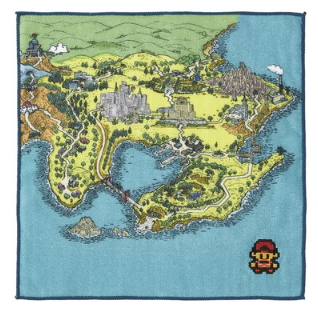 Pokemon Center Gold and Silver Kanto Region Hand Towel