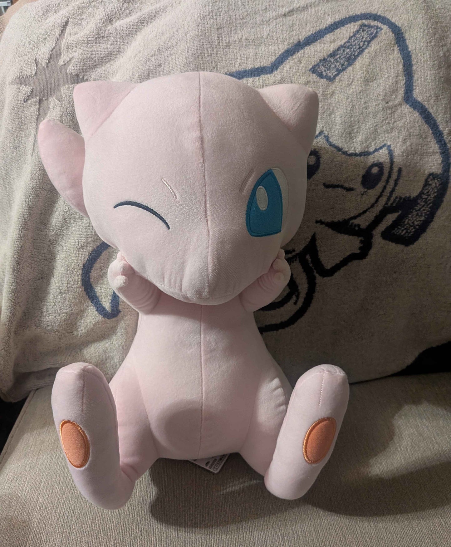 Plush toy of Mew from Pokémon 