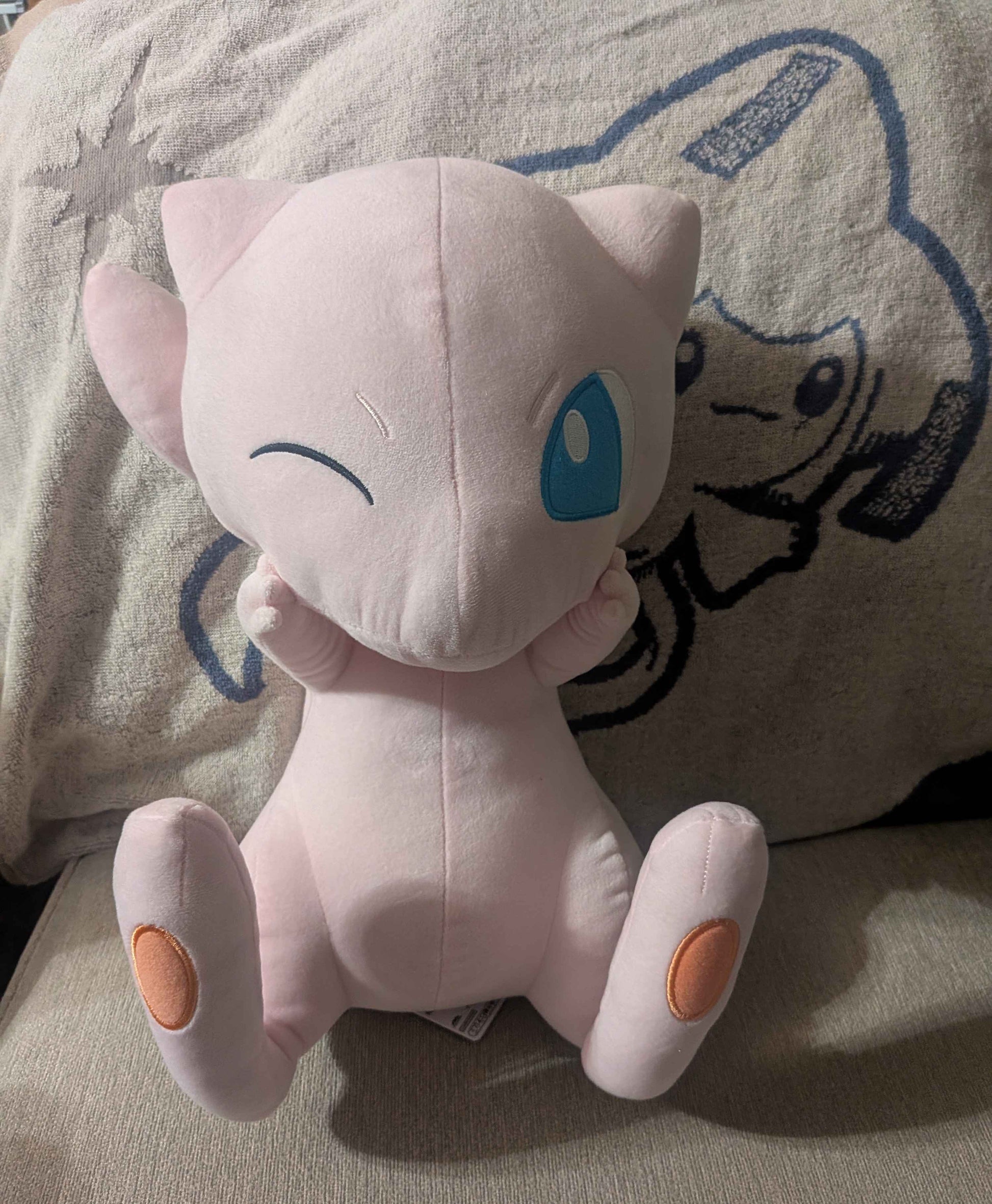 Plush toy of Mew from Pokémon 