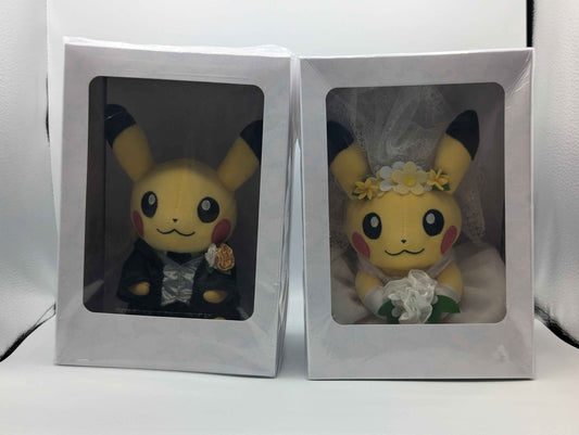 Pokemon Center China Garden Wedding Bride & Groom Pikachu Plush Set