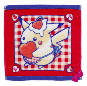 Pokemon Center Valentine's Pikachu Cherry Heart Hand Towel