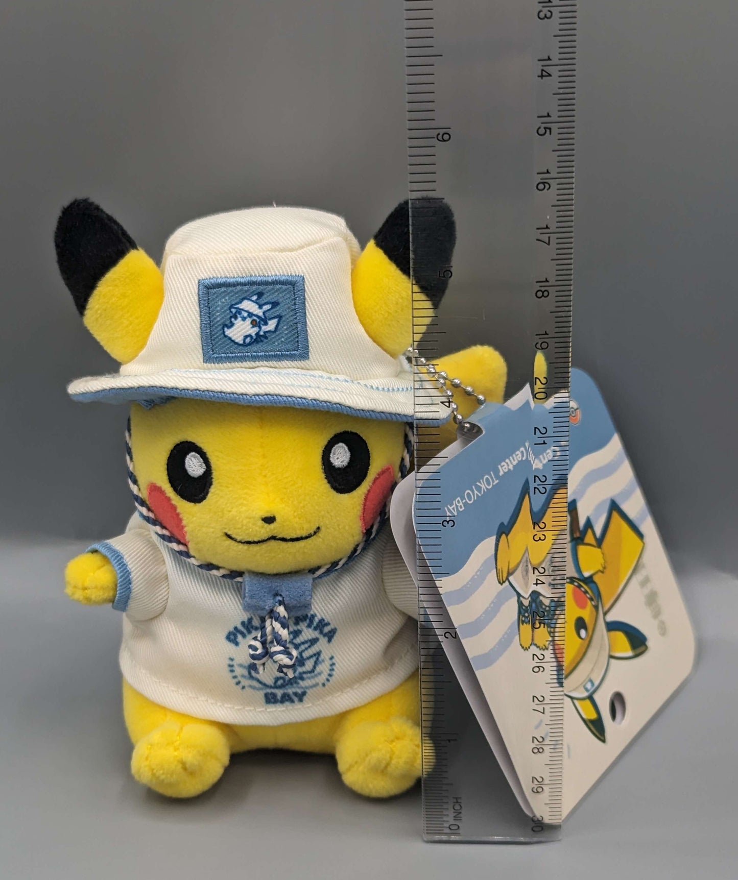 Pokemon Center Japan Tokyo Bay Pikachu Mascot Keychain Plush