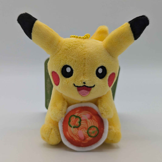 Pokemon Center Japan Nagoya Ankake Spaghetti Pikachu Mascot Keychain Plush