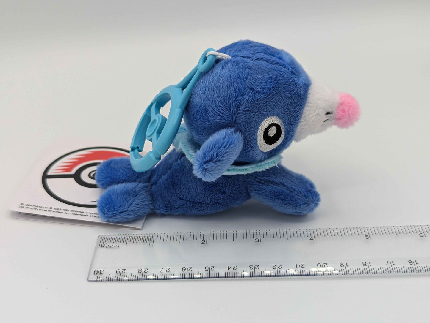 Pokemon Center Japan Popplio Carabiner Mini Mascot Plush