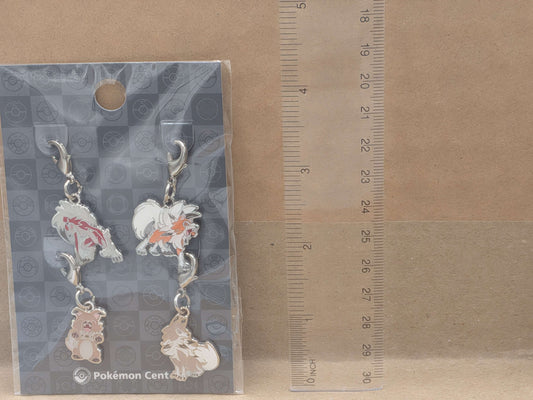 Pokemon Center Japan Rockruff Lycanrock Dusk Dawn Midnight Mini Charm Set