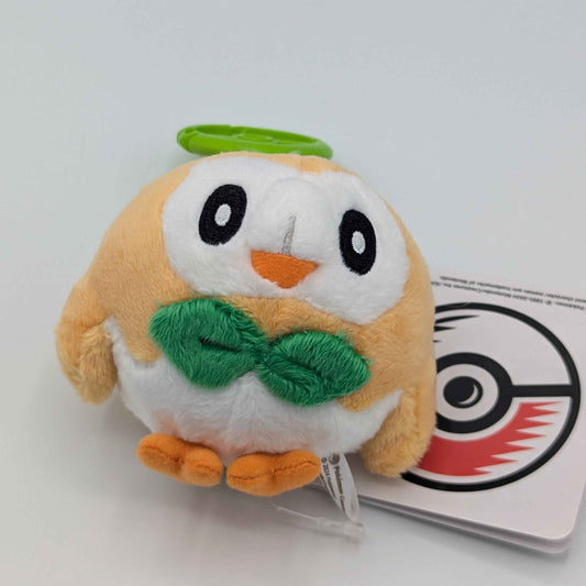 Pokemon Center Japan Rowlet Carabiner Mini Mascot Plush