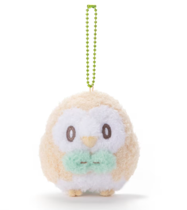 Pokemon Takara TOMY Japan Poke Peace Rowlet Mini Mascot Plush