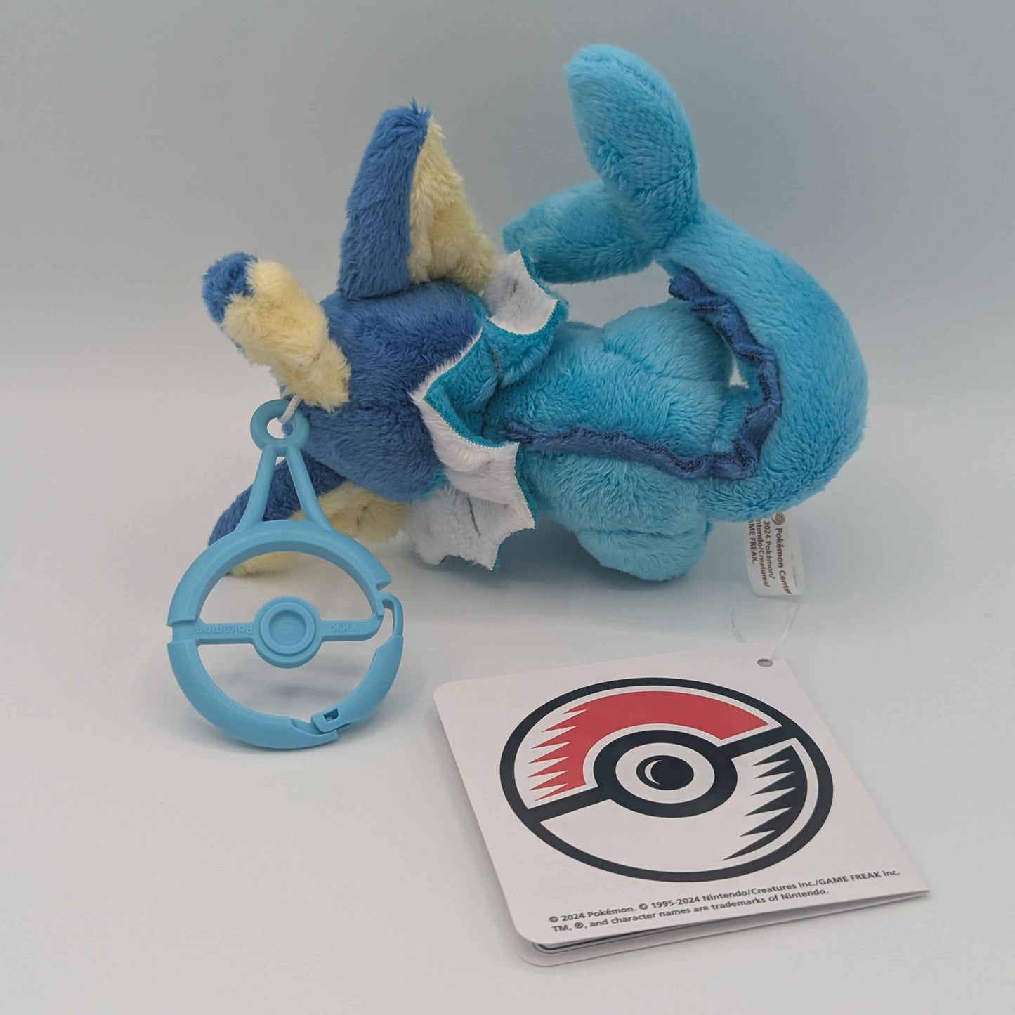 Pokemon Center Japan Vaporeon Carabiner Mini Mascot Plush